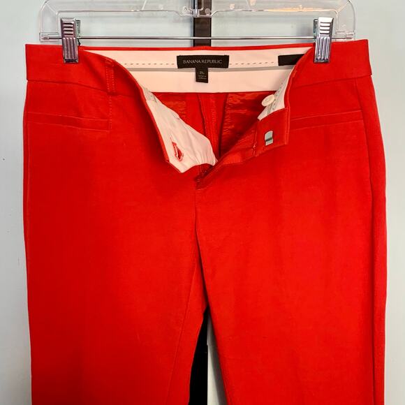 Banana Republic Red Sloan Fit Pants Size 2L - Picture 4 of 8